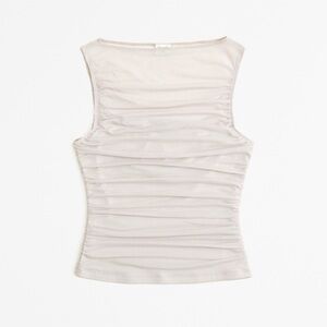Abercrombie Mesh Ruched Slash Top